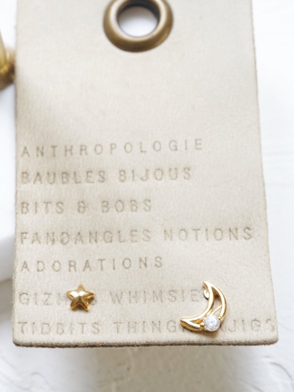 Anthropologie Star and Moon Earrings